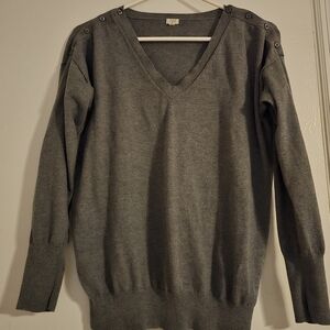 J Crew 100% CottonV Neck Sweater